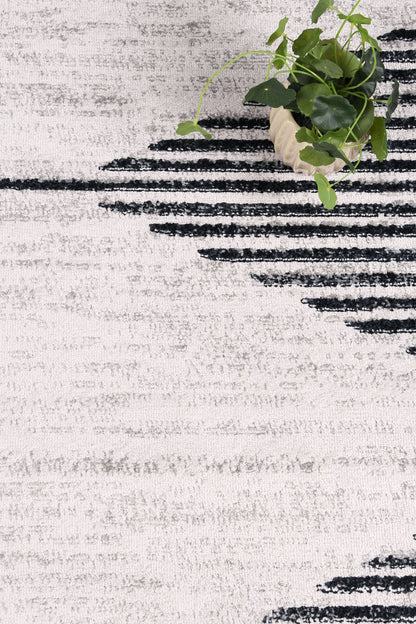 Driftsea Diamond Charcoal Contemporary Rug