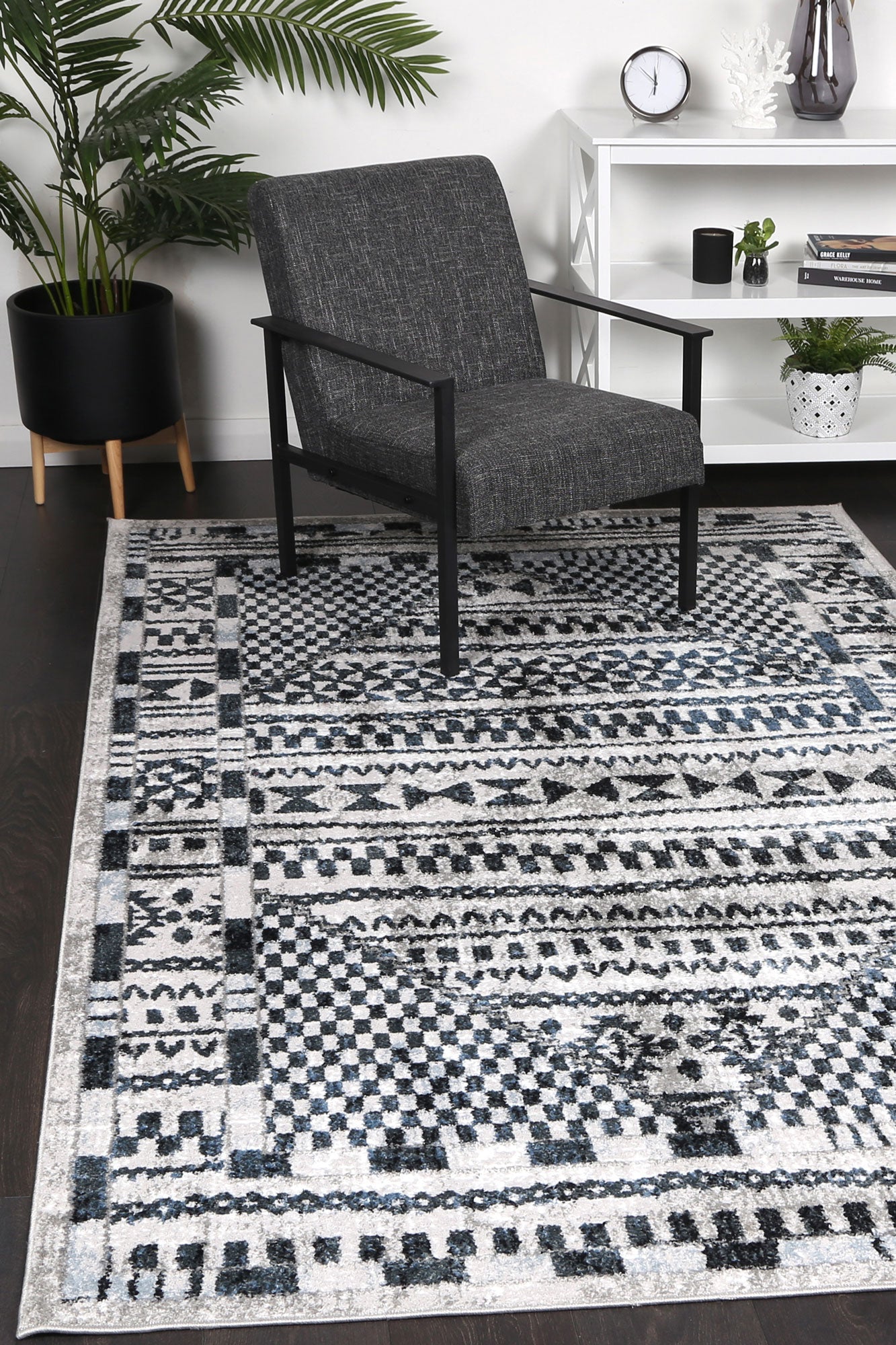Driftsea Aztec Blue Contemporary Rug