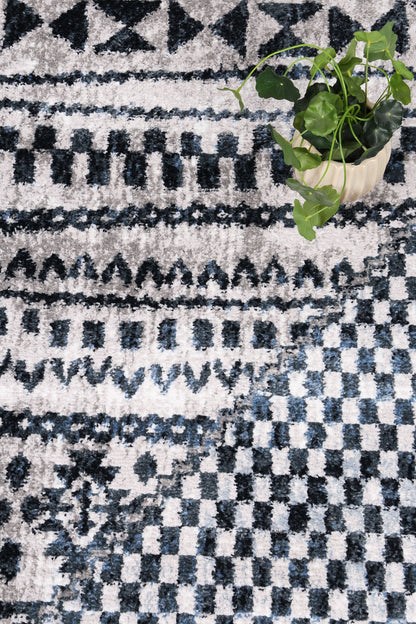 Driftsea Aztec Blue Contemporary Rug