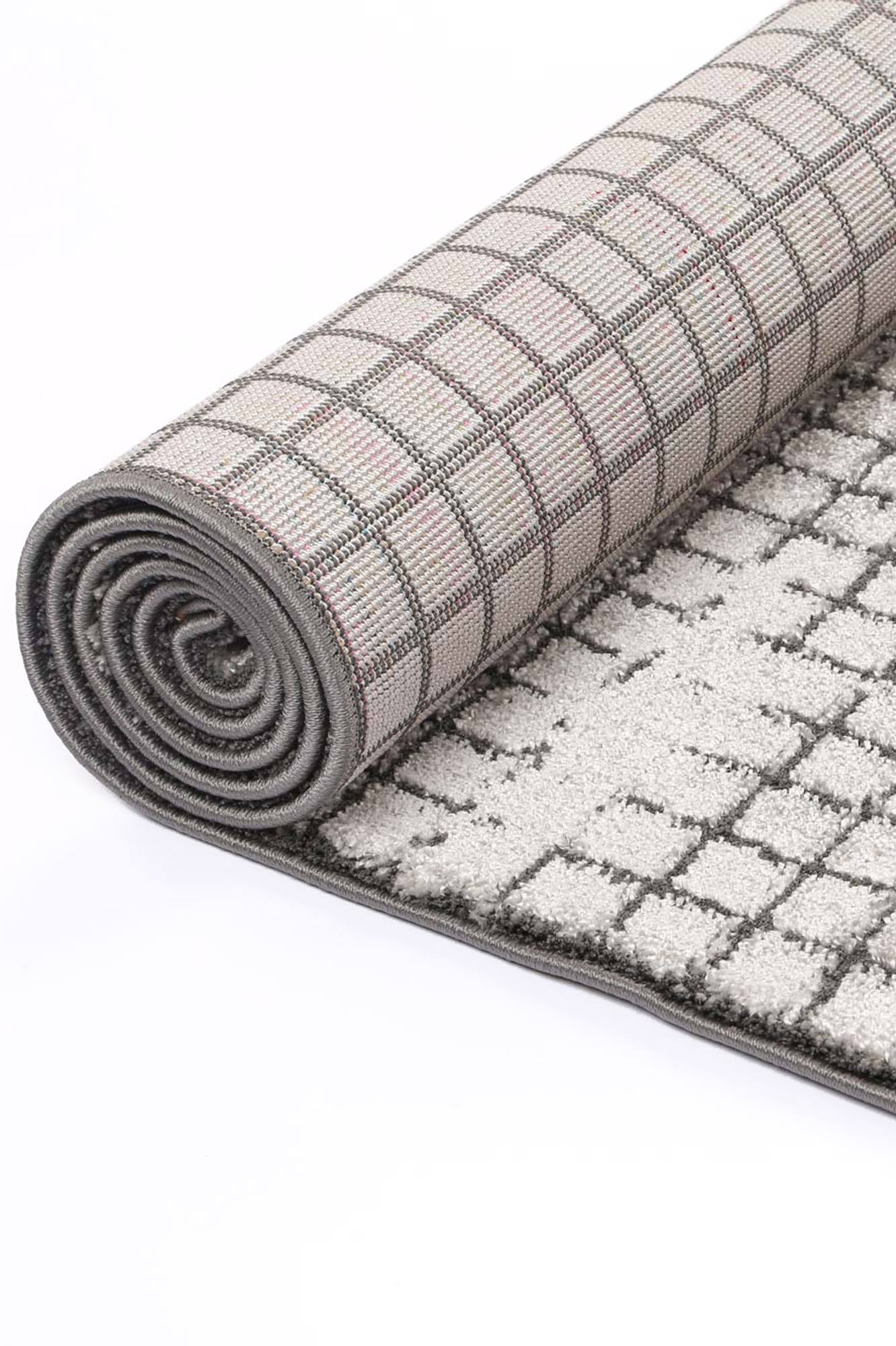 Aquaelle Bacchus Geometric Grey Rug