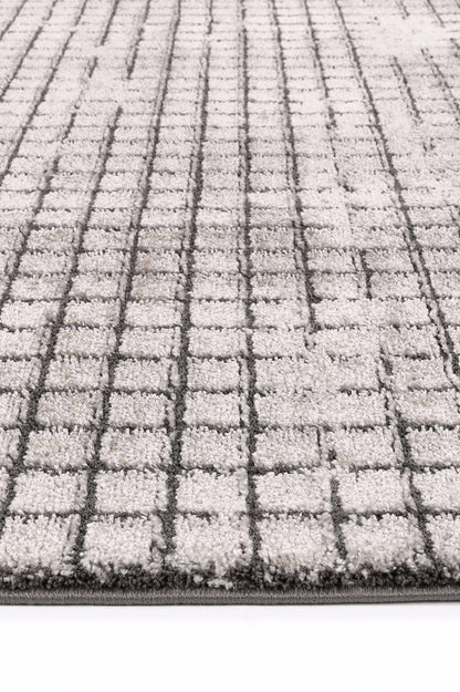 Aquaelle Bacchus Geometric Grey Rug