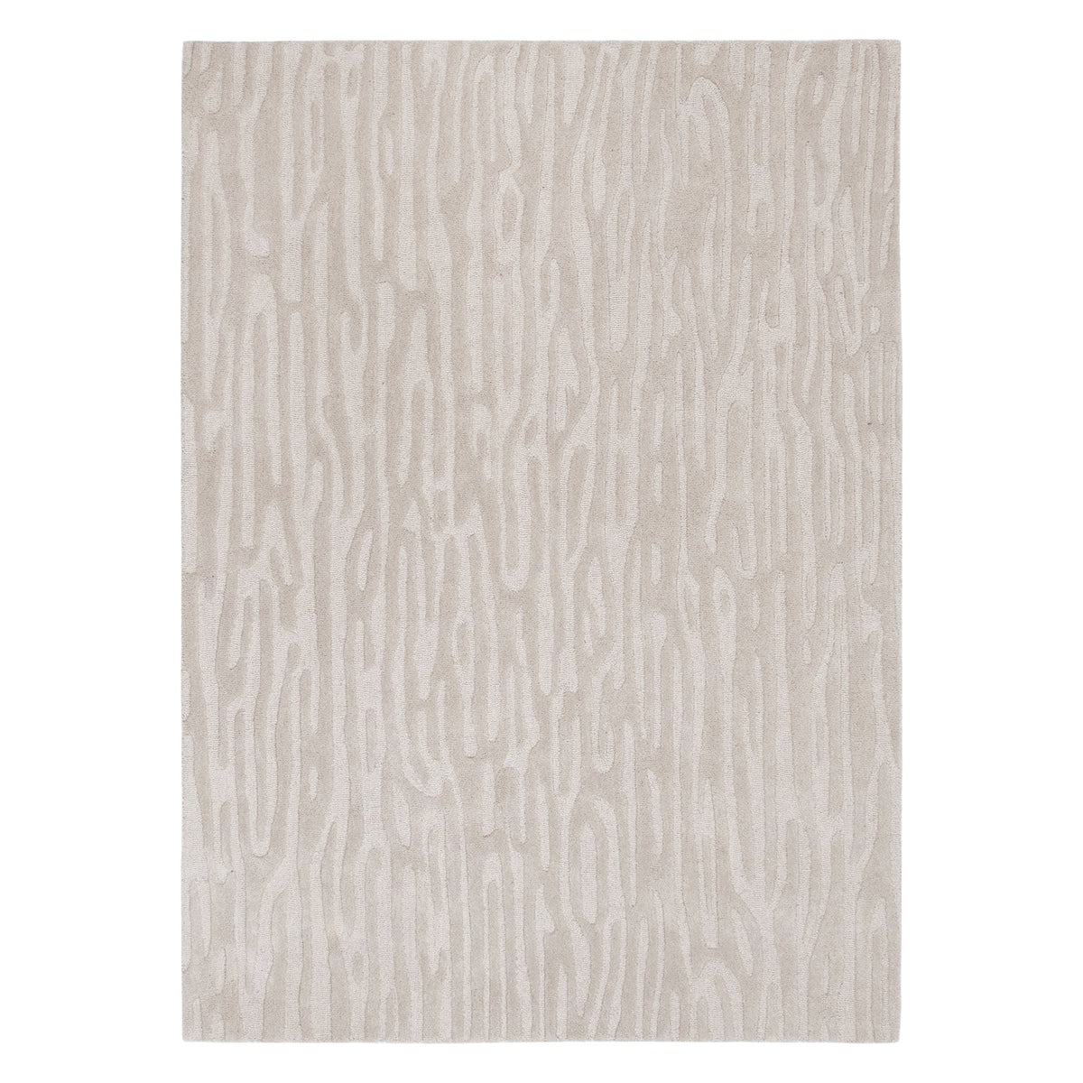 Frayla Sandstorm Beige Wool Rug