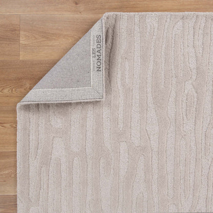 Frayla Sandstorm Beige Wool Rug