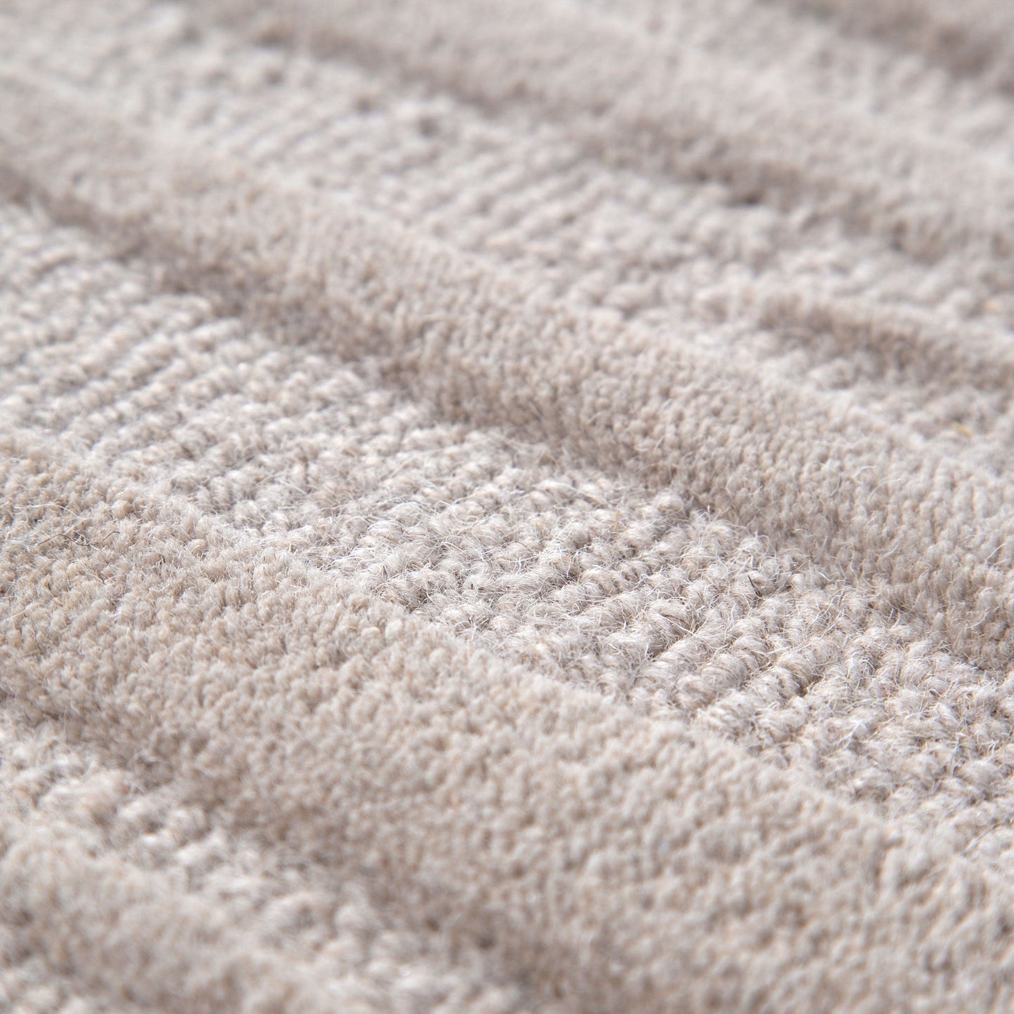 Frayla Sandstorm Beige Wool Rug