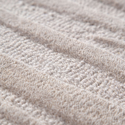 Frayla Sandstorm Beige Wool Rug