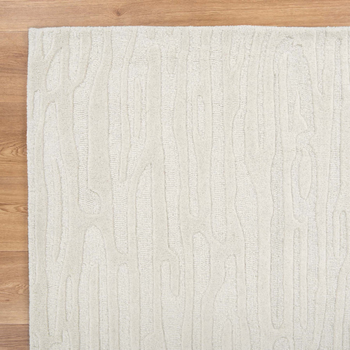Frayla Sandstorm Cream Wool Rug