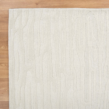 Frayla Sandstorm Cream Wool Rug