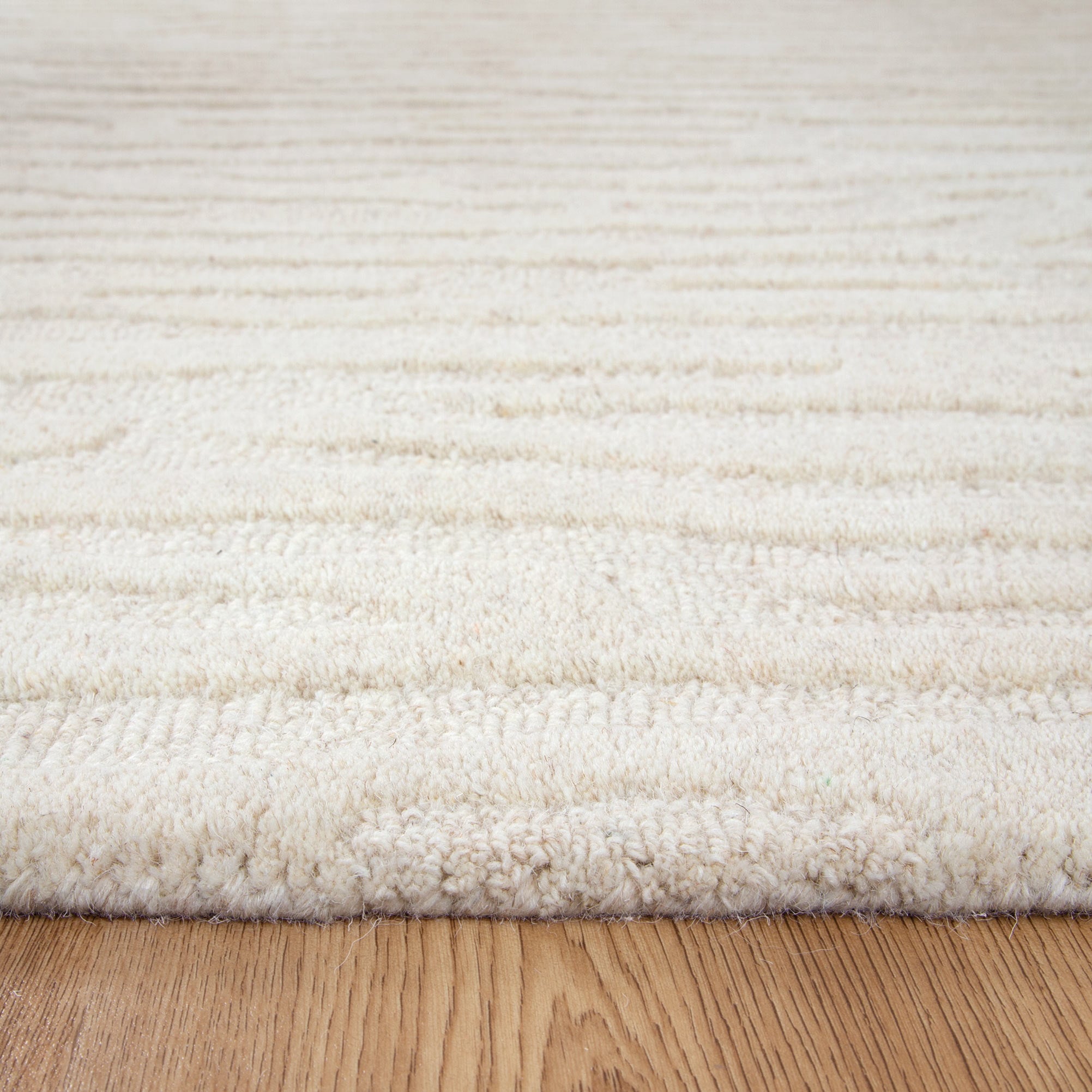 Frayla Sandstorm Cream Wool Rug