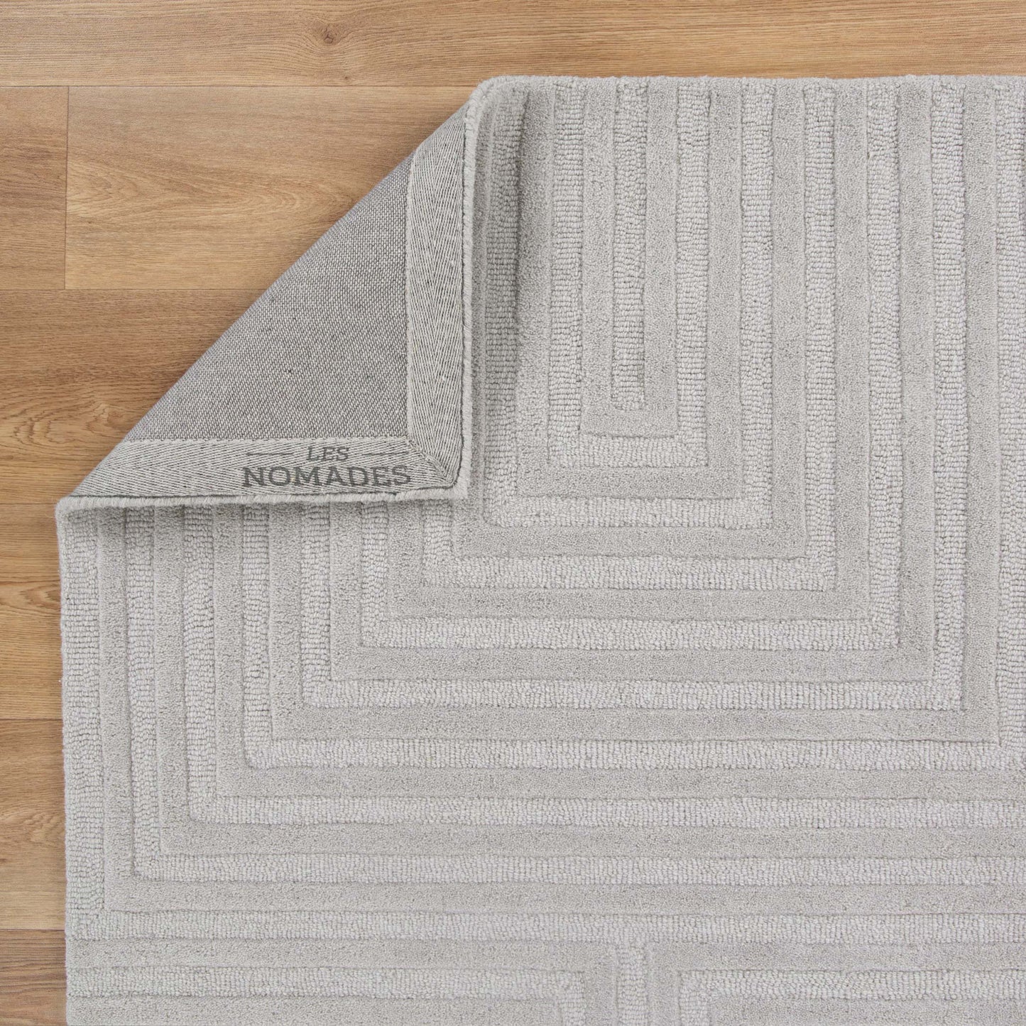 Frayla Felix Light Grey Wool Rug