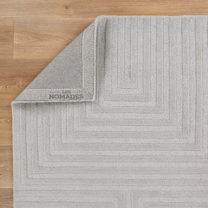 Frayla Felix Light Grey Wool Rug