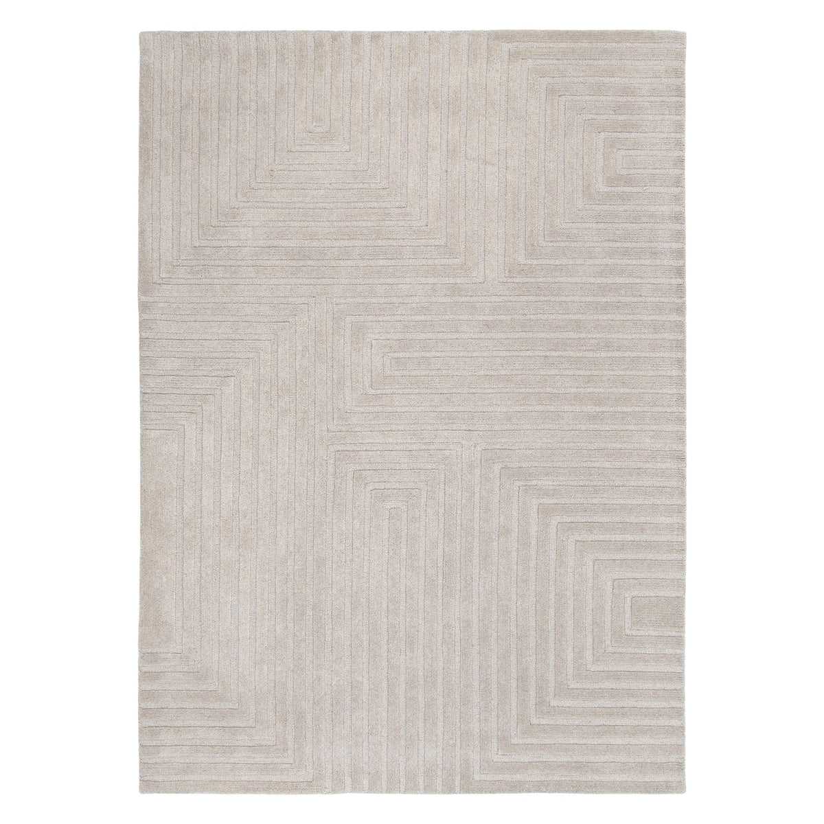 Frayla Felix Beige Wool Rug