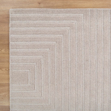 Frayla Felix Beige Wool Rug