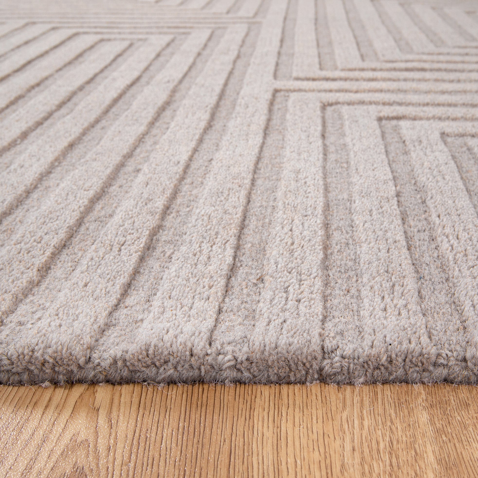 Frayla Felix Beige Wool Rug