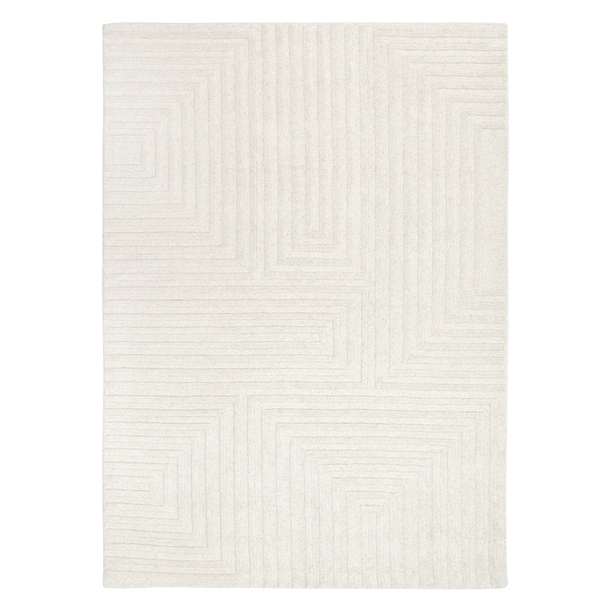 Frayla Felix Cream Wool Rug