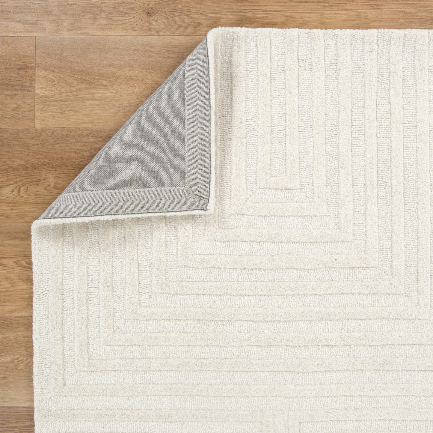 Frayla Felix Cream Wool Rug