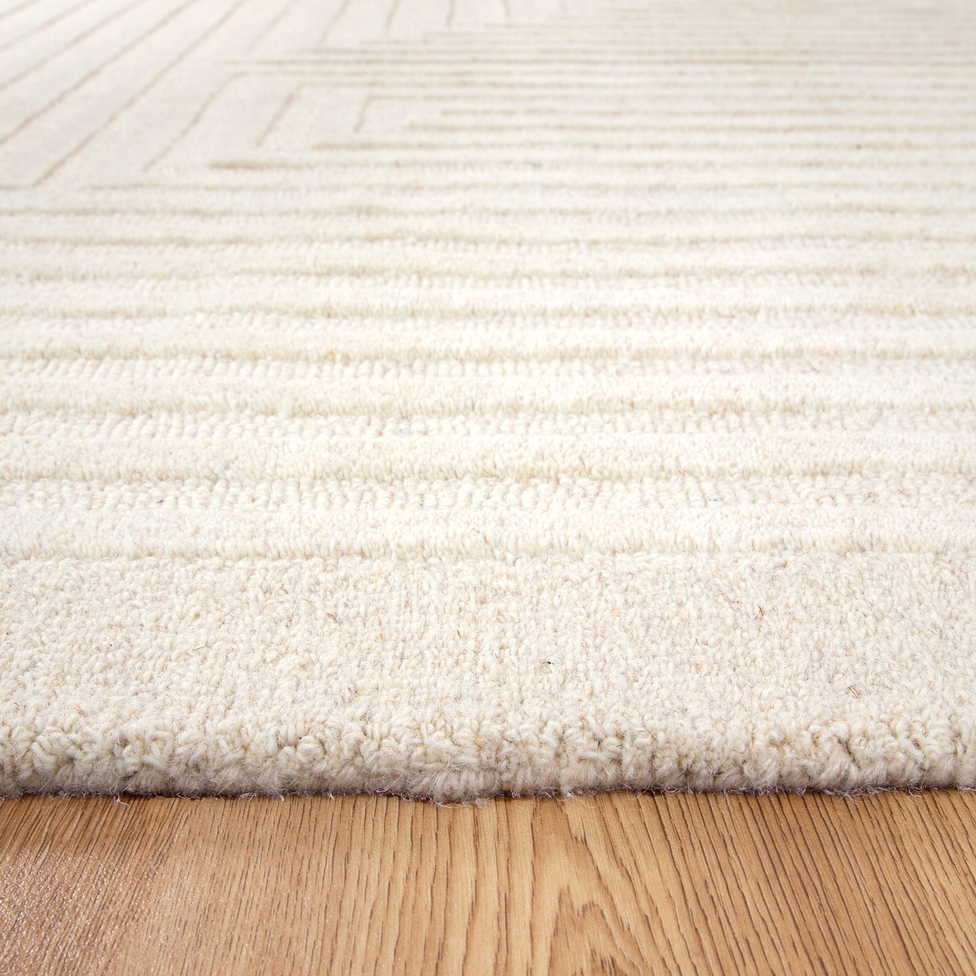 Frayla Felix Cream Wool Rug