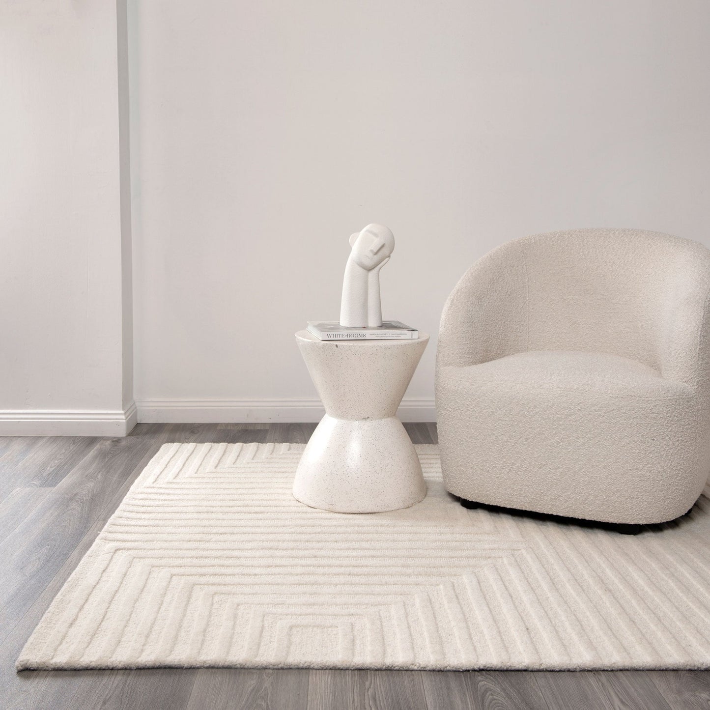 Frayla Felix Cream Wool Rug