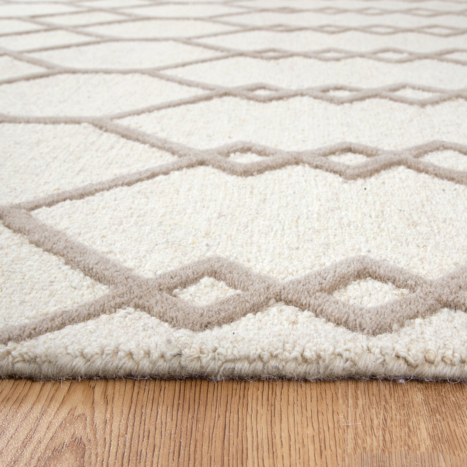 Frayla Senso Beige Wool Rug