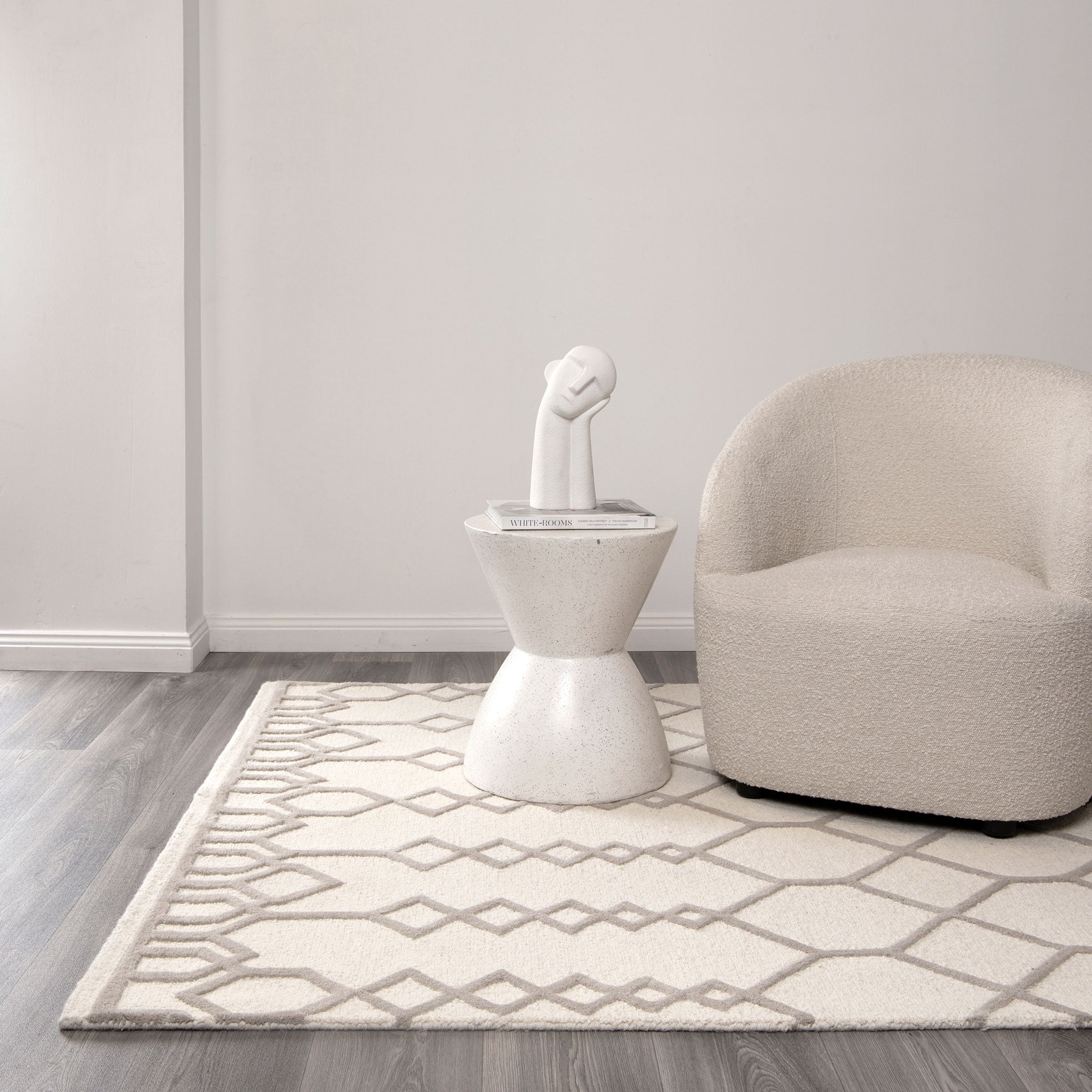 Frayla Senso Beige Wool Rug