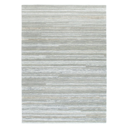 Frayla Linear Light Ash Wool Rug