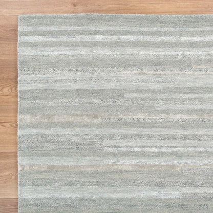Frayla Linear Light Ash Wool Rug