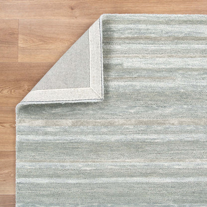 Frayla Linear Light Ash Wool Rug