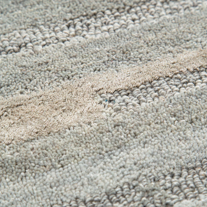 Frayla Linear Light Ash Wool Rug
