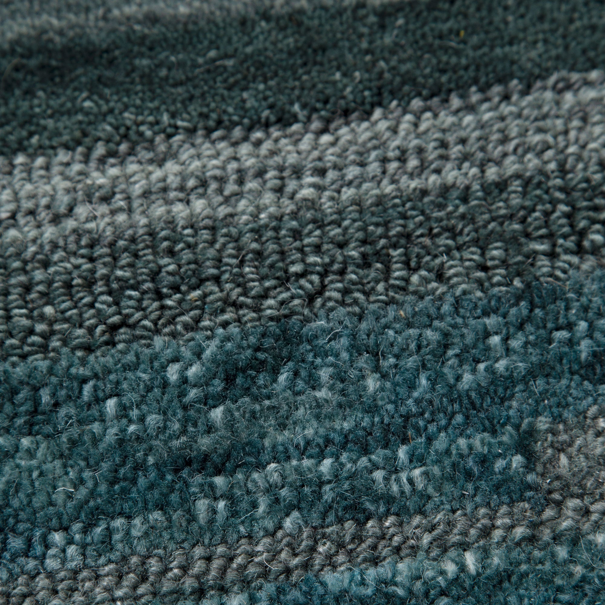 Frayla Linear Teal Wool Rug