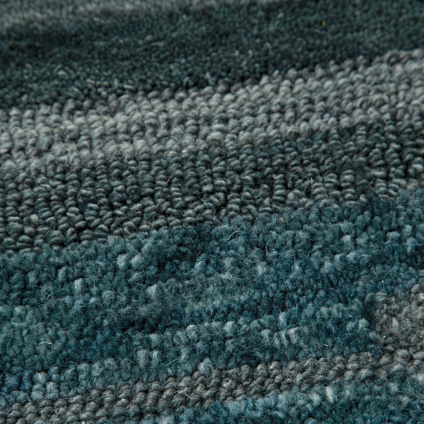 Frayla Linear Teal Wool Rug