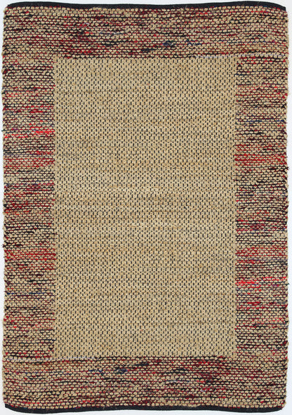 Nerida Multi Colour Boarder Jute Rug