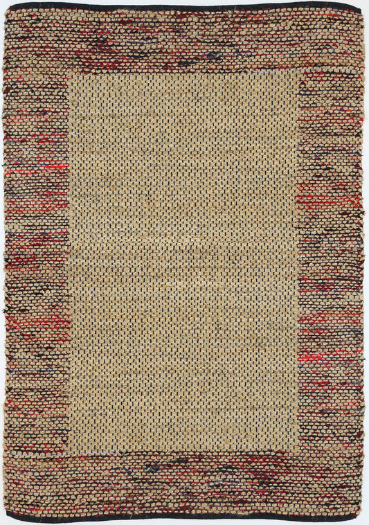 Nerida Multi Colour Boarder Jute Rug