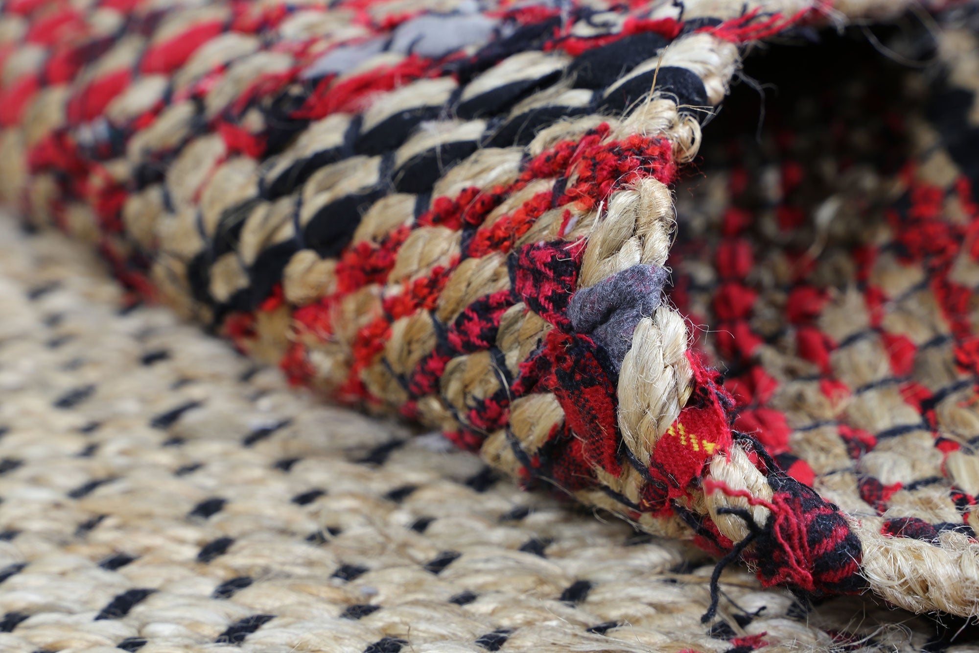 Nerida Multi Colour Boarder Jute Rug