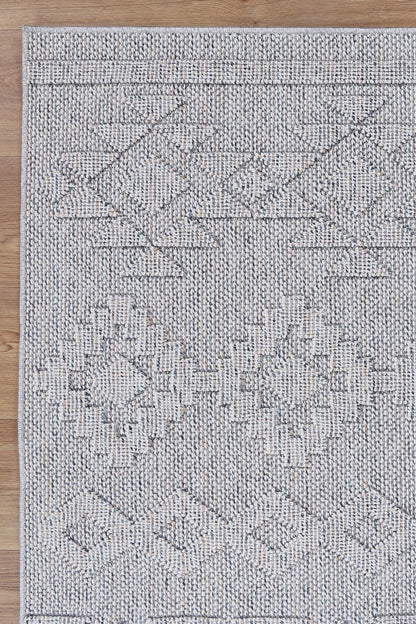 Claymore Tribal Indoor/Outdoor Grey Rug (New landed)