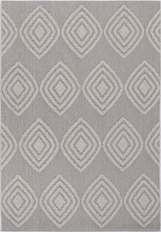 Claymore Modern Indoor/Outdoor Brown Rug (New landed)