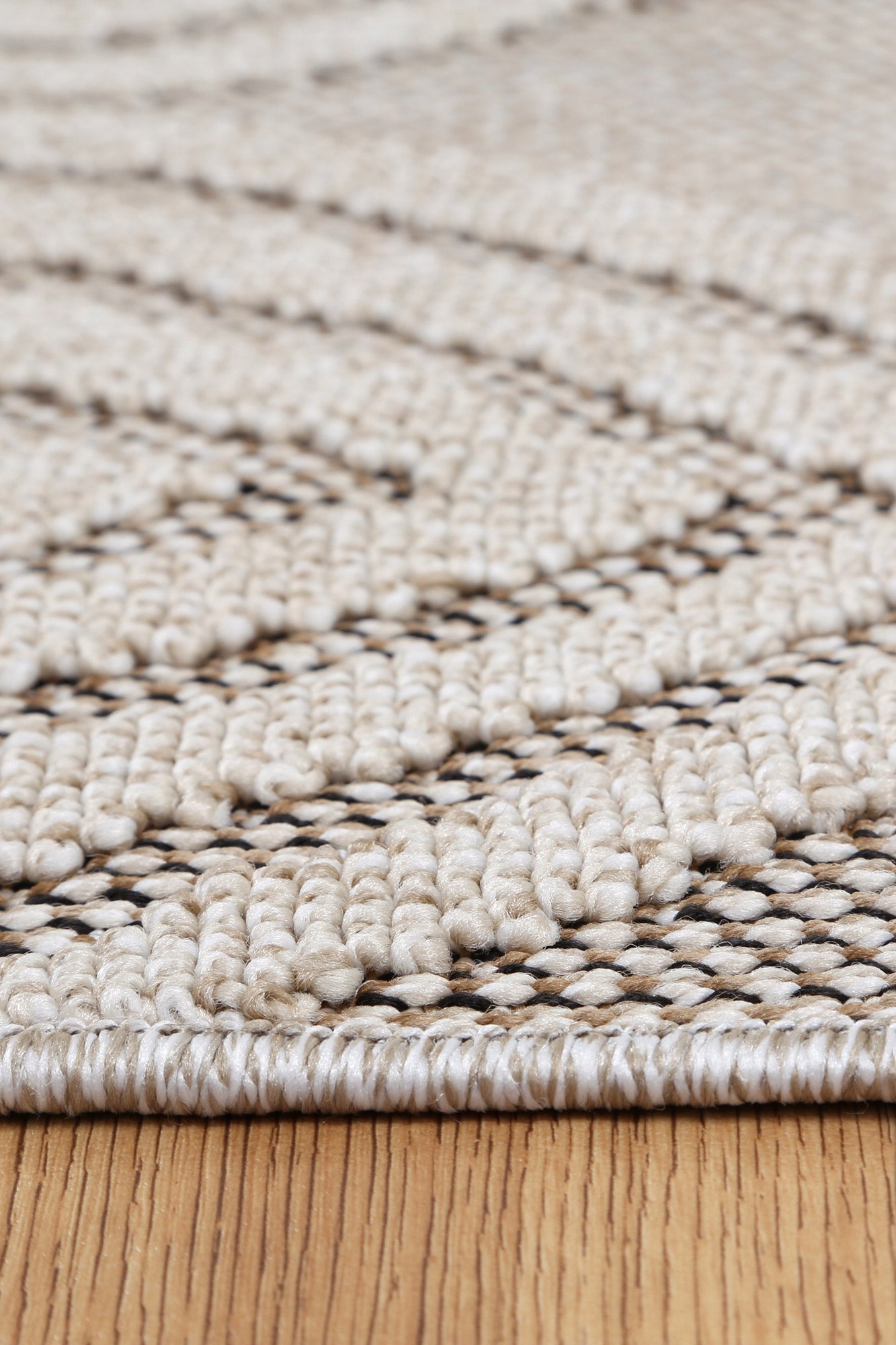 Claymore Modern Indoor/Outdoor Brown Rug (New landed)