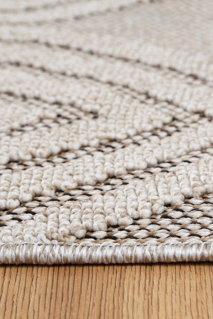 Claymore Modern Indoor/Outdoor Brown Rug (New landed)