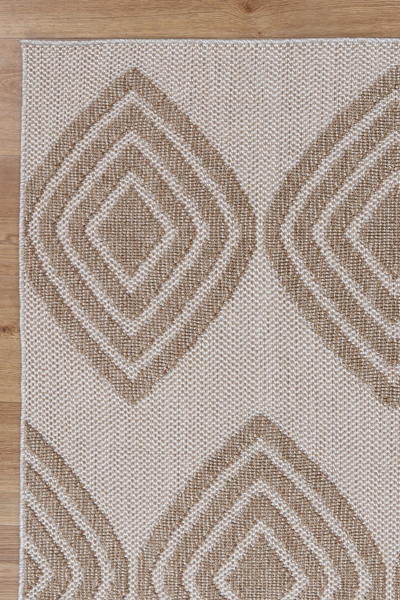 Claymore Modern Indoor/Outdoor Beige Rug (New landed)