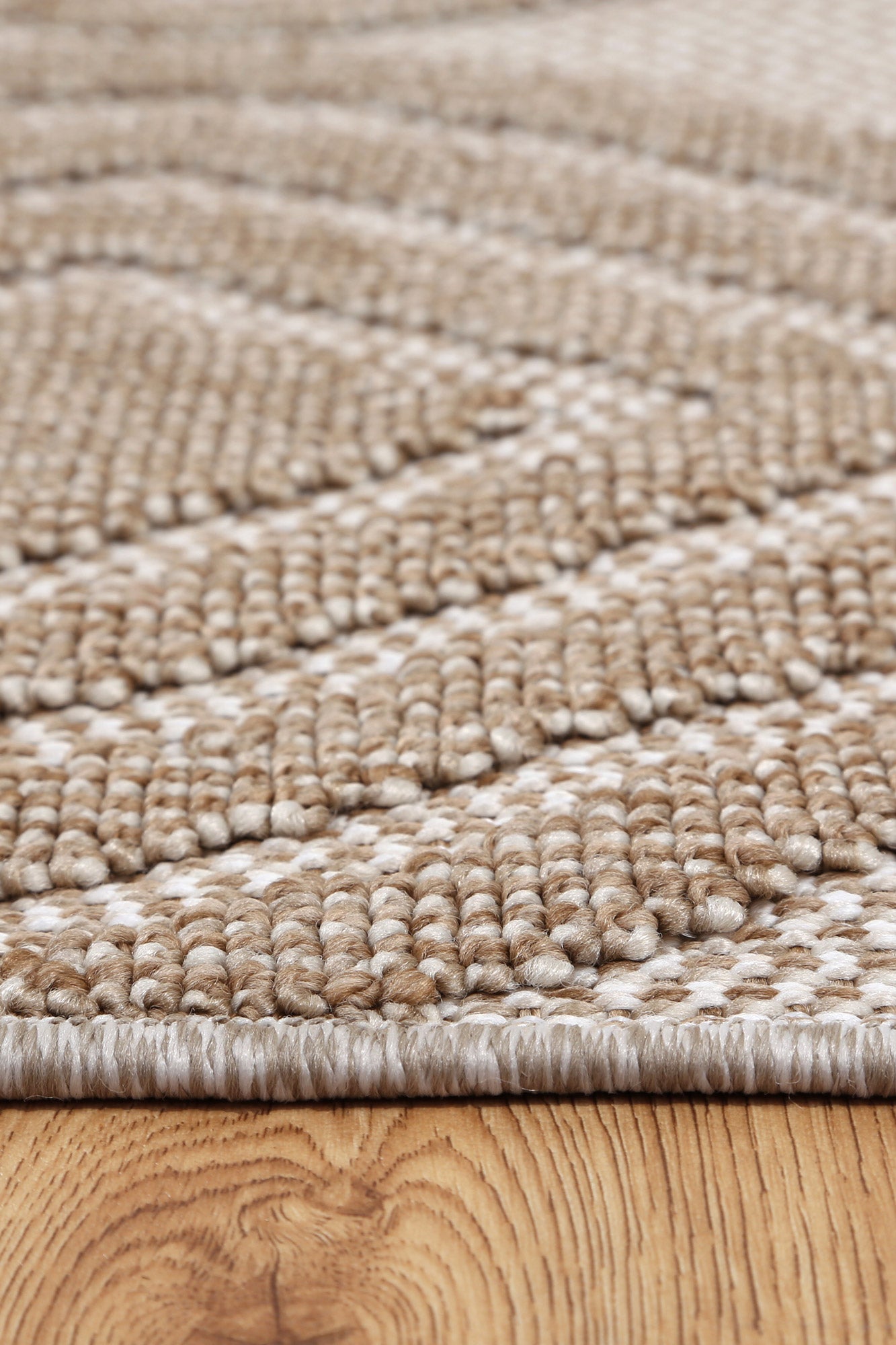 Claymore Modern Indoor/Outdoor Beige Rug (New landed)