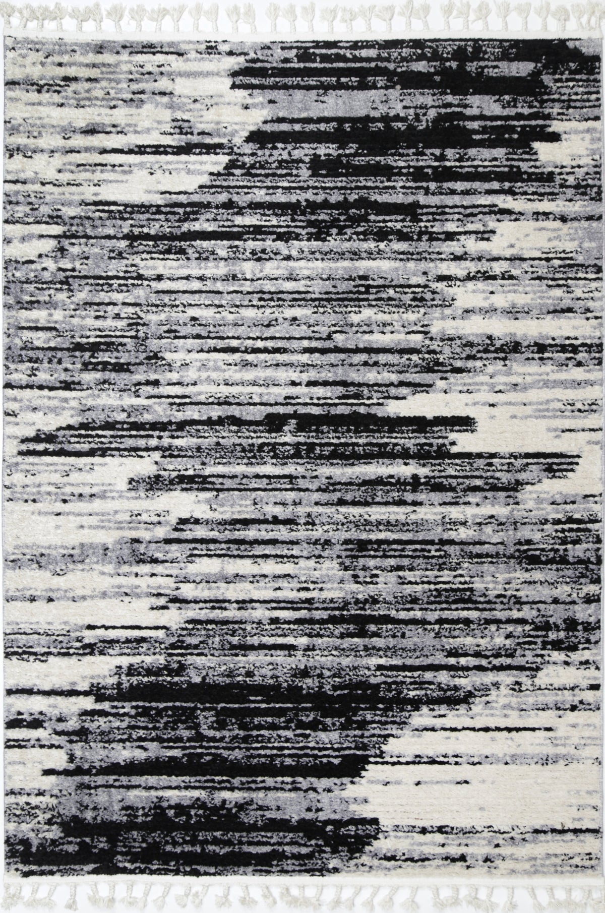 Quarry  Slate Acid Wash Grey Abstract Rug