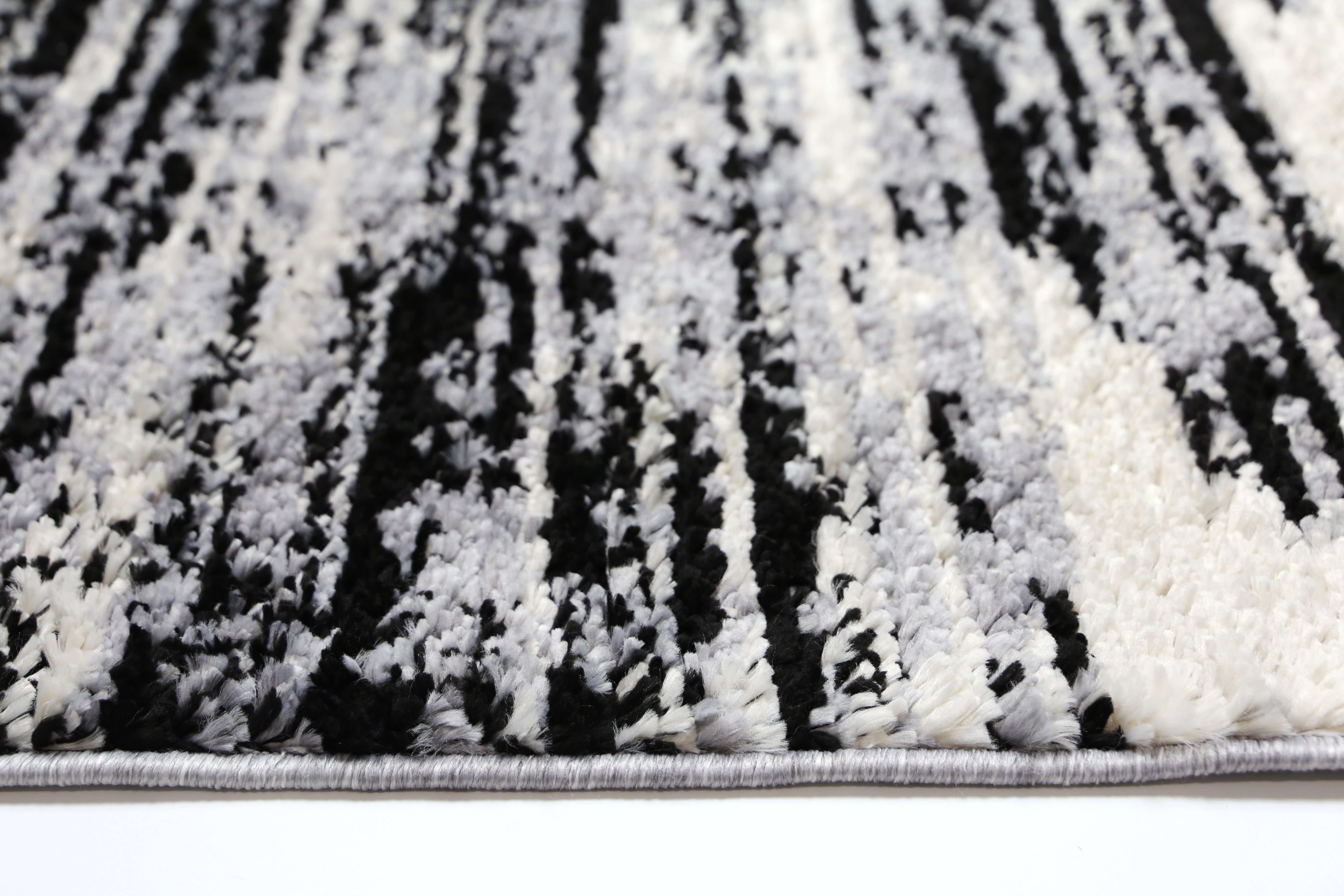 Quarry  Slate Acid Wash Grey Abstract Rug