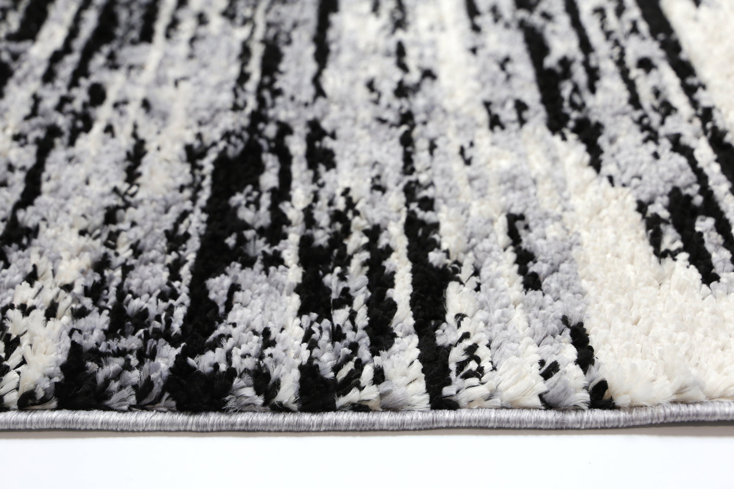 Quarry  Slate Acid Wash Grey Abstract Rug