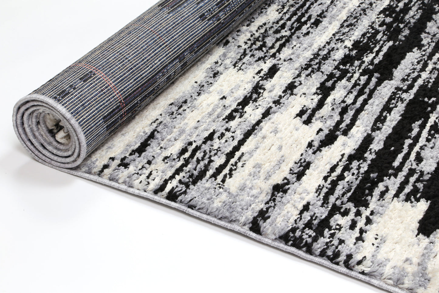 Quarry  Slate Acid Wash Grey Abstract Rug