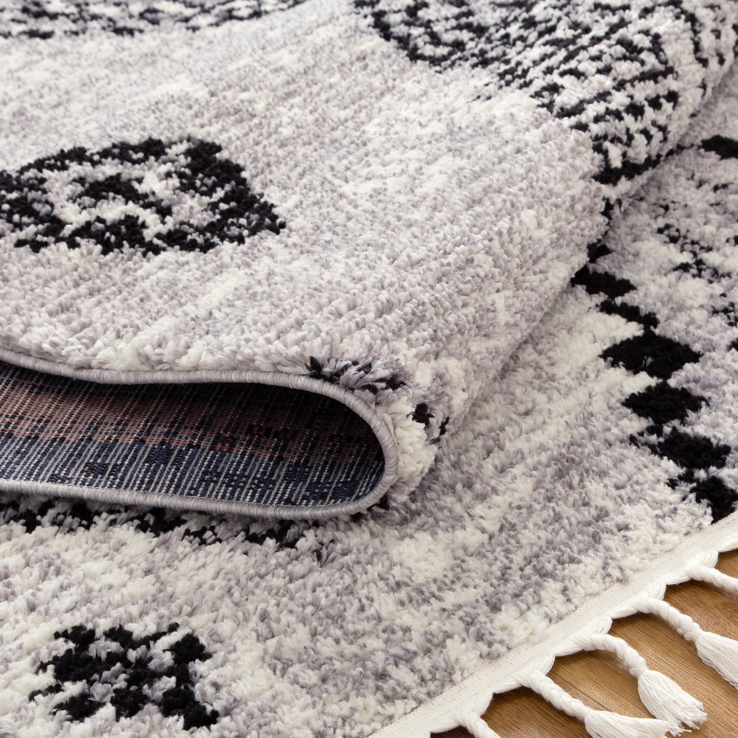 Quarry  Slate Aztec Grey Geometric Rug
