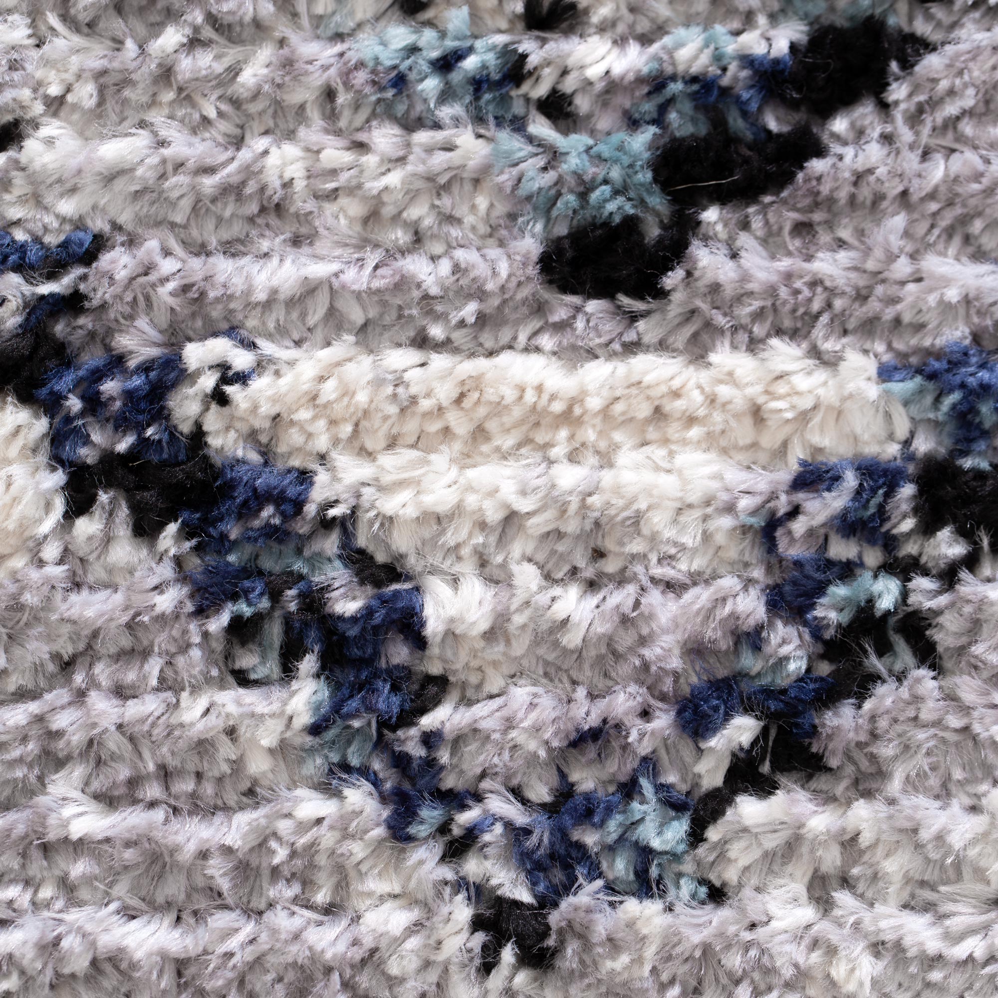 Quarry  Slate Diamond Blue Geometric Rug