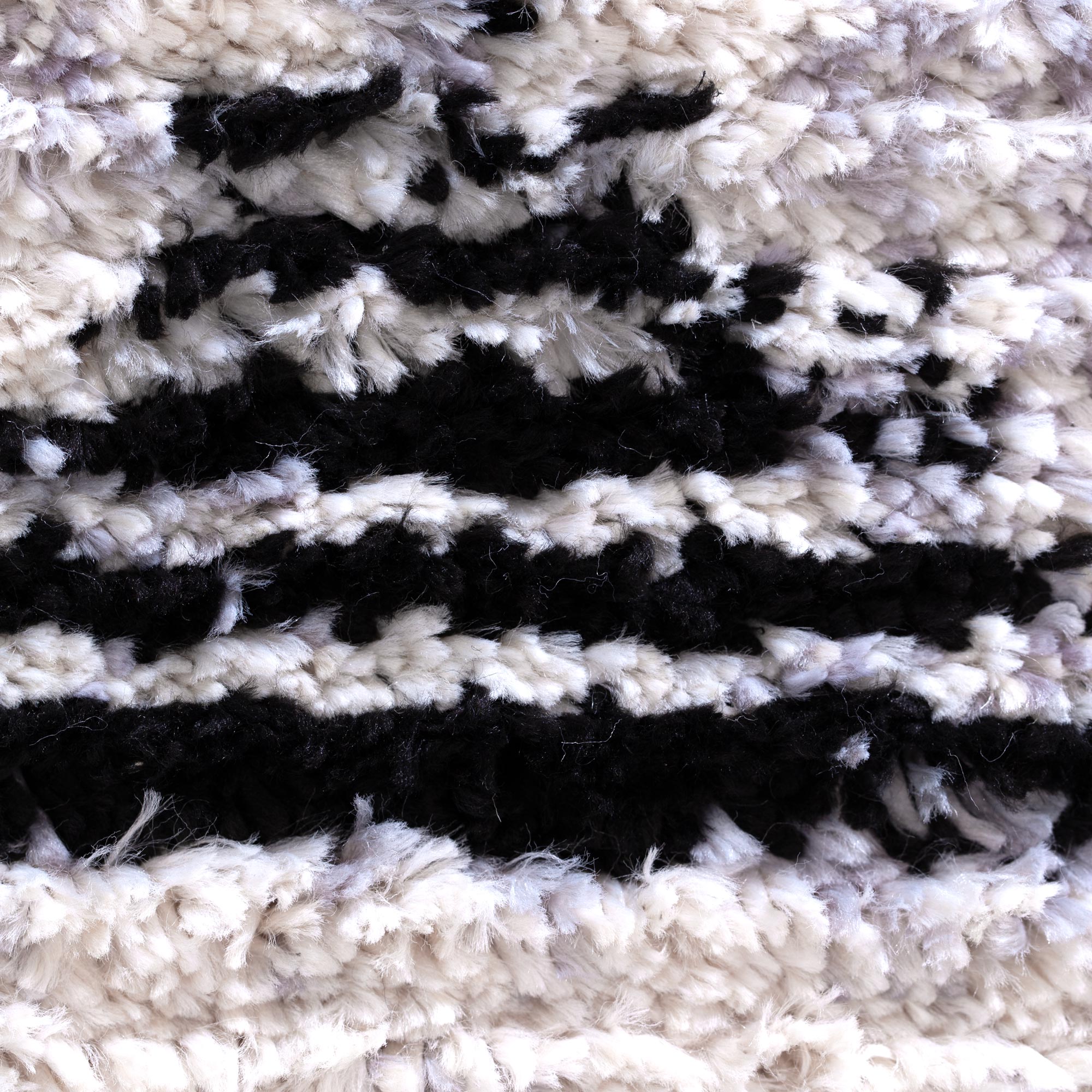 Quarry  Slate Diamond Black & White Geometric Rug