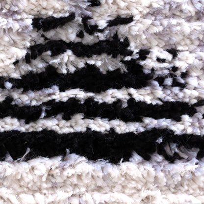 Quarry  Slate Diamond Black & White Geometric Rug