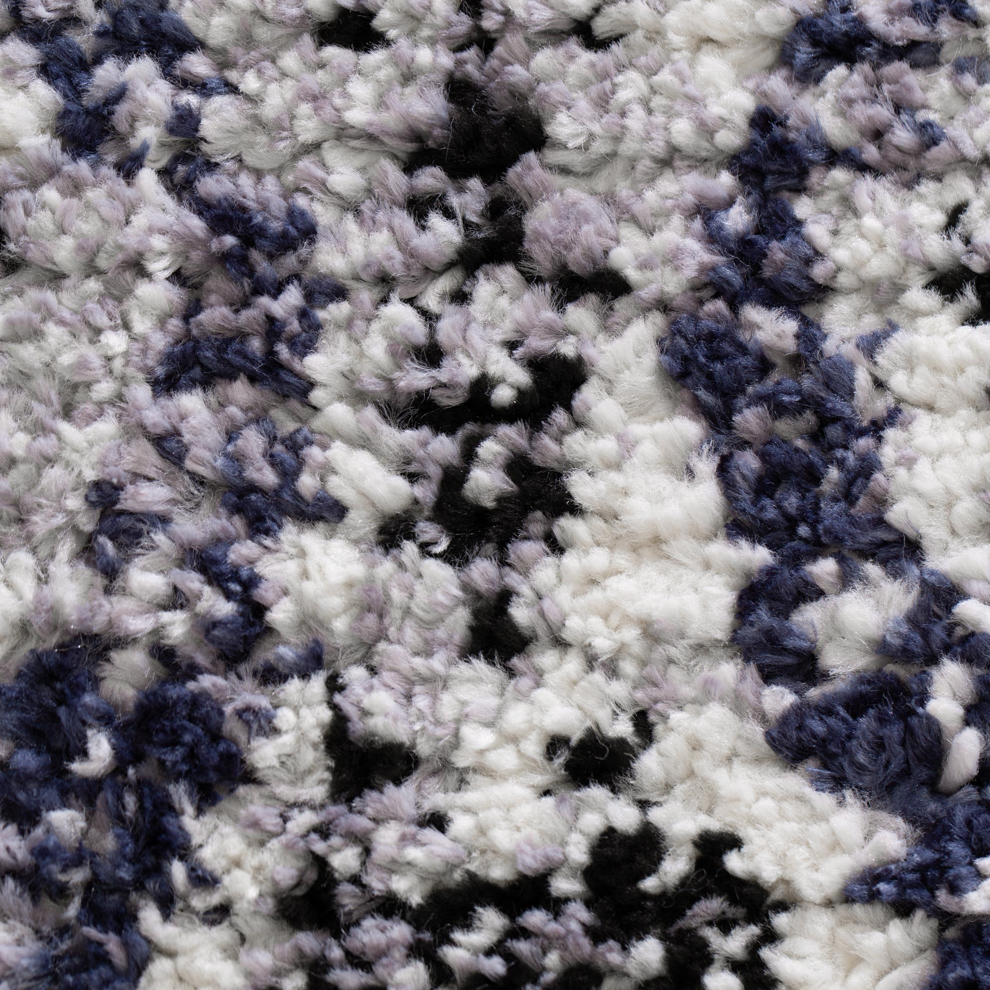 Quarry  Slate Harlequin Blue Geomteric Rug