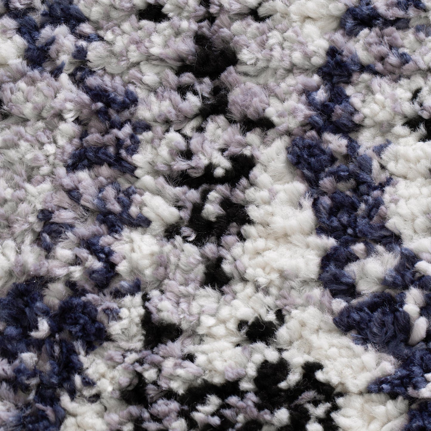 Quarry  Slate Harlequin Blue Geomteric Rug