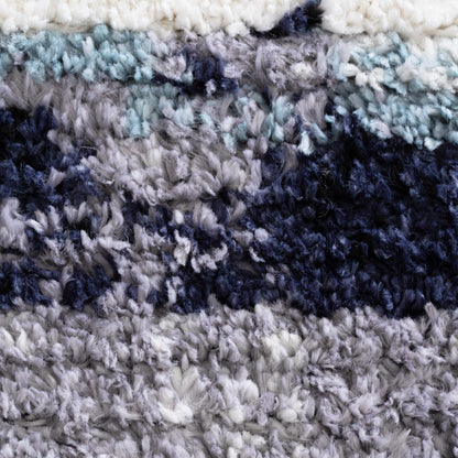 Quarry  Slate Horizon Blue Abstract Rug