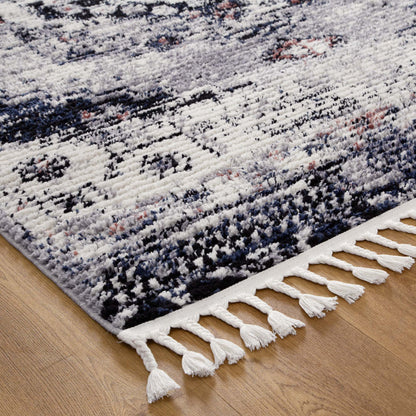 Quarry  Slate Antique Blue Transitional Rug